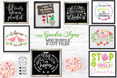 Garden Signs Mini Bundle SVG Graphic House Design