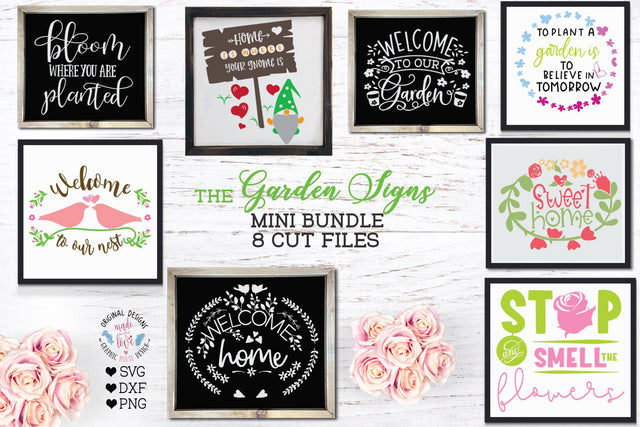 Garden Signs Mini Bundle SVG Graphic House Design