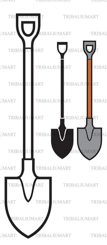 Garden spade SVG TribaliumArtSF 