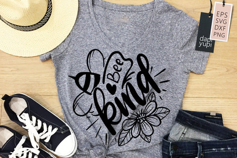 Garden SVG Bee Kind Quotes SVG dapiyupi store 