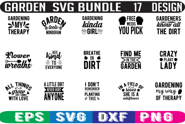 Garden SVG bundle 17 design SVG Nurstore 