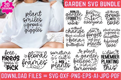 Garden Svg Bundle, Gardening SVG PNG DXF Cricut Plants Flowers svg SVG farhad farhad 