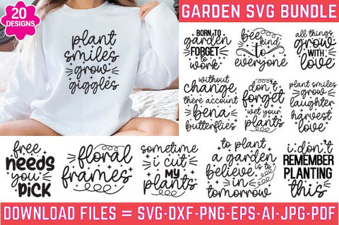 Garden Svg Bundle, Gardening SVG PNG DXF Cricut Plants Flowers svg SVG farhad farhad 