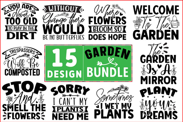Garden SVG Design Bundle SVG CraftingStudio 