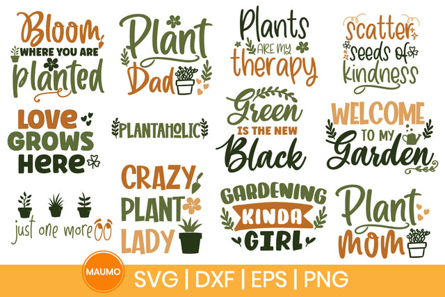 Garden svg quote bundle SVG Maumo Designs 