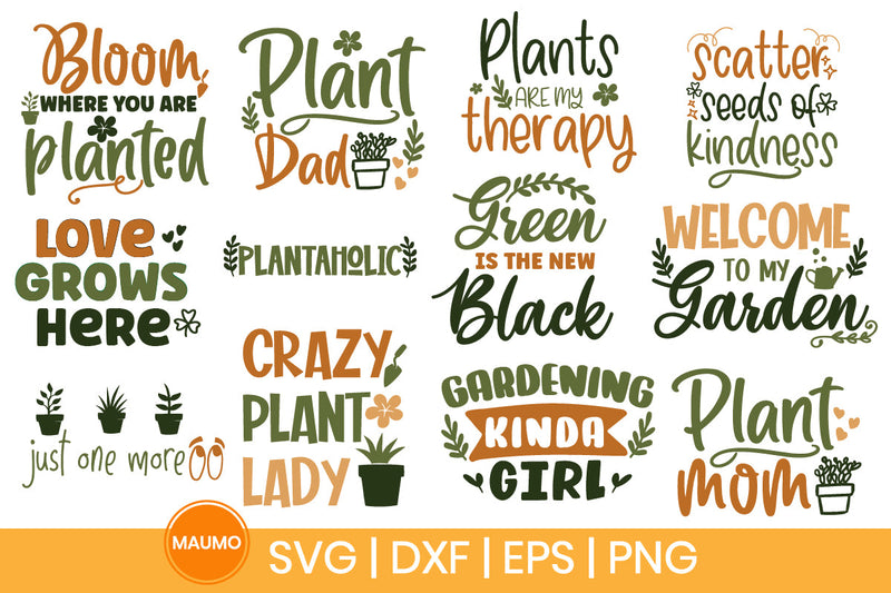 Garden svg quote bundle SVG Maumo Designs 