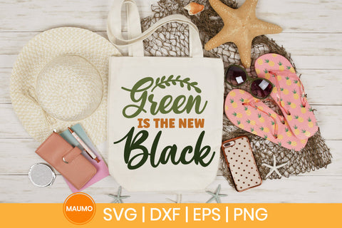Garden svg quote, green is the new black SVG Maumo Designs 