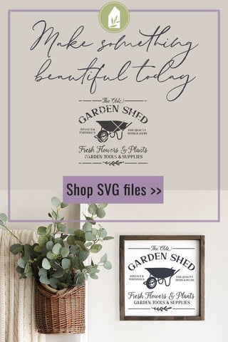 Garden SVG | The Olde Garden Shed SVG | Farmhouse Garden Sign SVG SVG LilleJuniper 