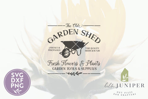 Garden SVG | The Olde Garden Shed SVG | Farmhouse Garden Sign SVG SVG LilleJuniper 
