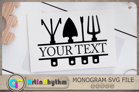 Garden Tool Split Monogram Svg, Garden Tools Svg, Garden Svg, Plant Svg SVG Artinrhythm shop 