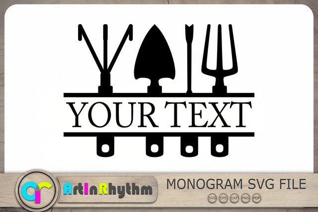 Garden Tool Split Monogram Svg, Garden Tools Svg, Garden Svg, Plant Svg SVG Artinrhythm shop 