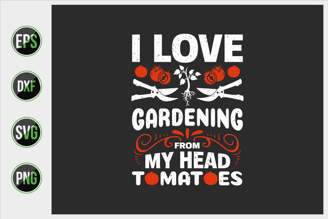Gardener Typographic Saying Design. SVG uniquesvg99 