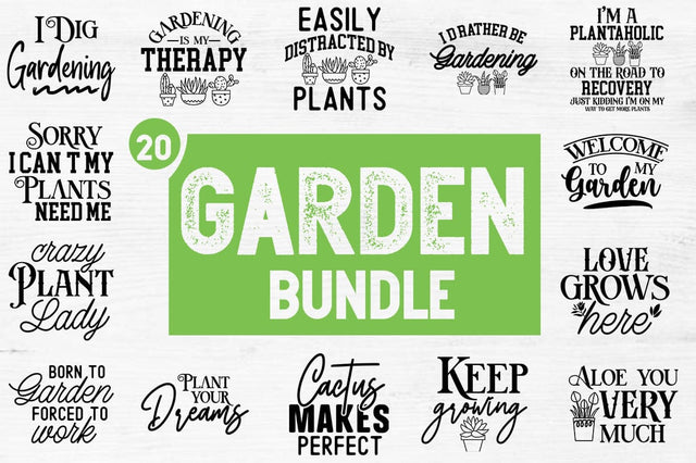 Gardening Bundle svg - Gardening Cut File - svg - dxf - eps - png - Garden Bundle- Hobby - Silhouette - Cricut - Digital File SVG Svgcraft 