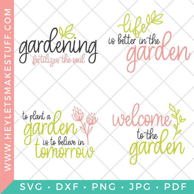 Gardening Bundle SVG Hey Let's Make Stuff 