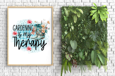 Gardening is my therapy Sublimation PNG Sublimation Regulrcrative 