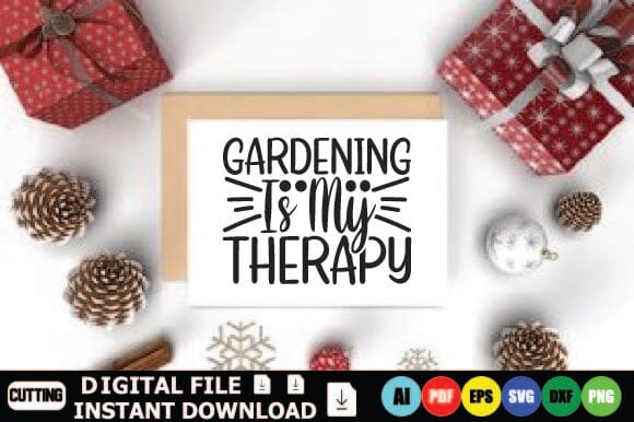 Gardening Is My Therapy SVG Shahin alam 