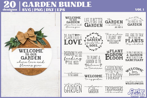 Gardening SVG Bundle | Welcome to the Garden Bundle | Vol 1 SVG Carla C Designs 