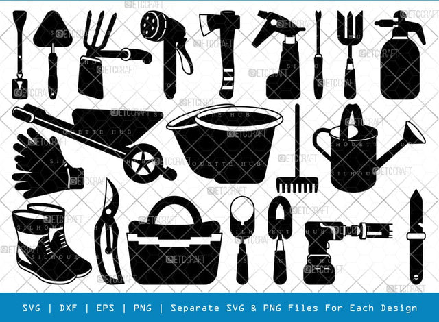 Gardening Tools SVG, Gardening Tools Silhouette, Gardening Svg, Agricultural Tools Svg, Gardening Tools Bundle, SB00796 SVG ETC Craft 