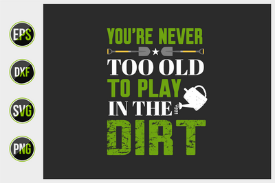Gardening Typographic Saying Design. SVG uniquesvg99 