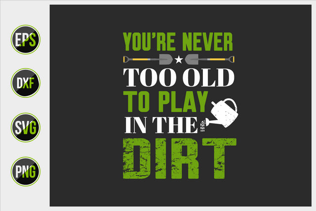 Gardening Typographic Saying Design. SVG uniquesvg99 