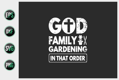 Gardening Typographic Saying Design. SVG uniquesvg99 