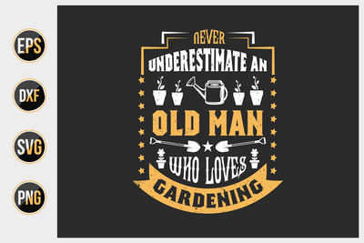 Gardening Typographic Saying Design. SVG uniquesvg99 