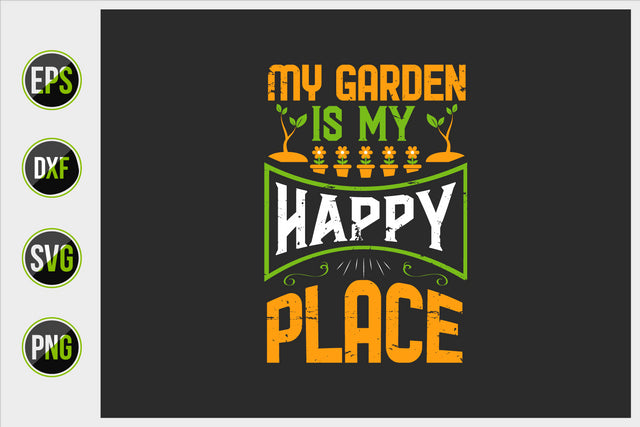 Gardening Typographic Saying Design. SVG uniquesvg99 