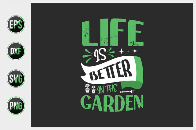 Gardening Typographic Saying Design. SVG uniquesvg99 