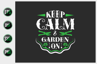 Gardening Typographic Saying Design. SVG uniquesvg99 