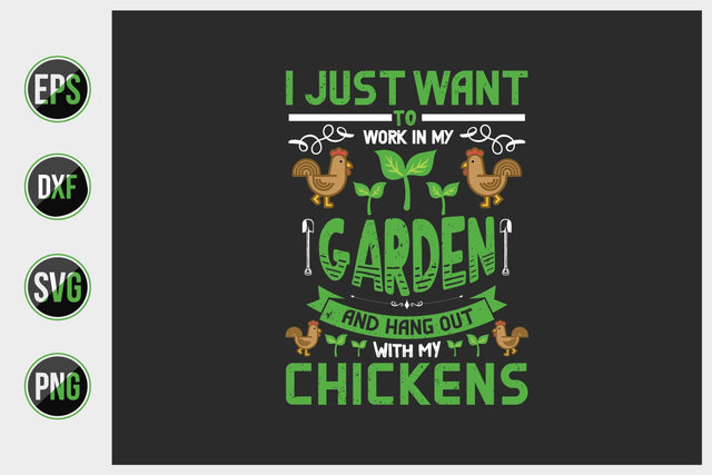 Gardening Typographic Saying Design. SVG uniquesvg99 