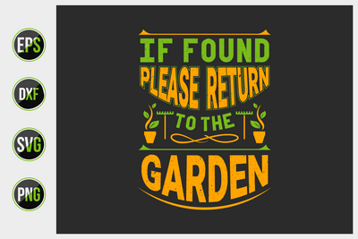 Gardening Typographic Saying Design. SVG uniquesvg99 