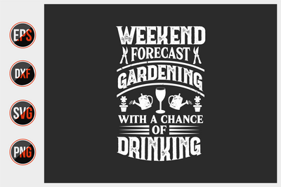 Gardening Typographic Saying Design. SVG uniquesvg99 