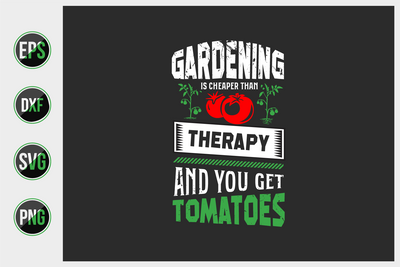 Gardening Typographic Saying Design. SVG uniquesvg99 