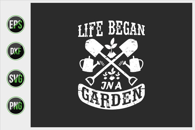 Gardening Typographic Saying Design. SVG uniquesvg99 