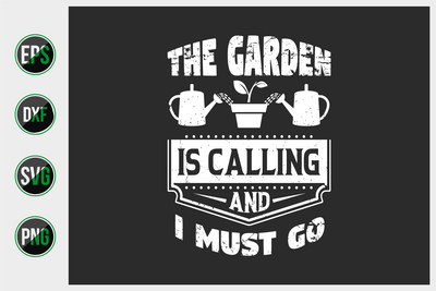 Gardening Typographic Saying Design. SVG uniquesvg99 