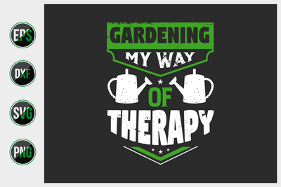 Gardening Typographic Saying Design. SVG uniquesvg99 