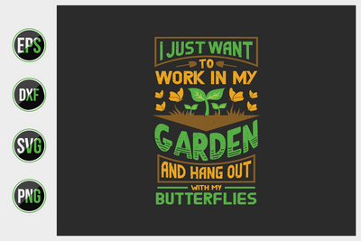 Gardening Typographic Saying Design. SVG uniquesvg99 