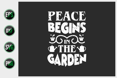 Gardening Typographic Saying Design. SVG uniquesvg99 