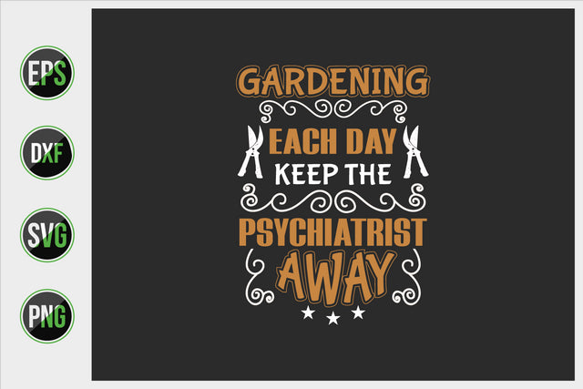 Gardening Typographic Saying Design. SVG uniquesvg99 