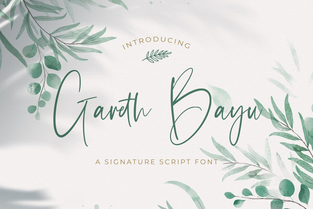 Gareth Bayu - Handwritten Font Font StringLabs 