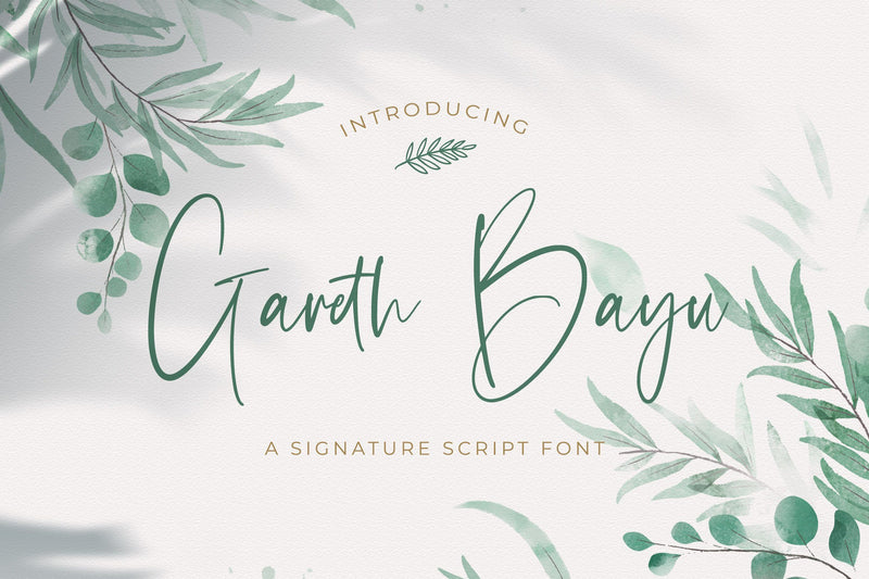 Gareth Bayu - Handwritten Font Font StringLabs 