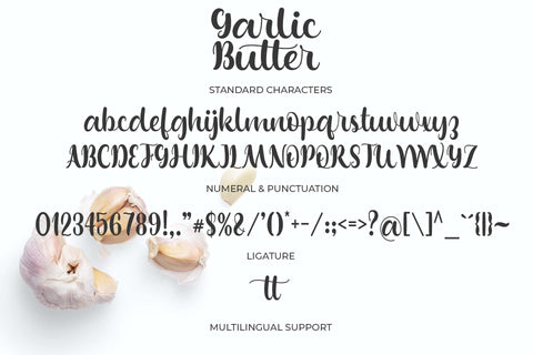 Garlic Butter Font love script 