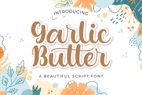 Garlic Butter Font love script 