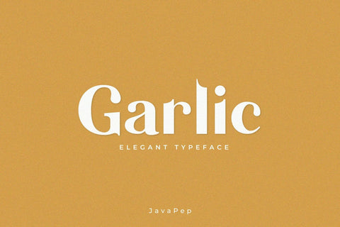 Garlic / elegant font Font Javapep 