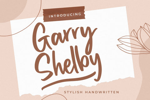 Garry Shelby Stylish Handwritten Font Creatype Studio 