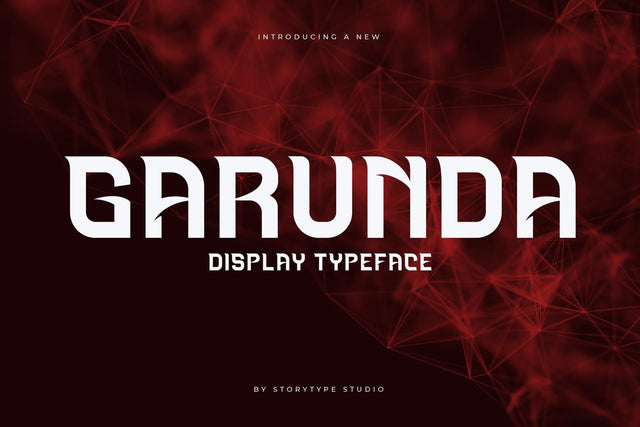GARUNDA Typeface Font Storytype Studio 