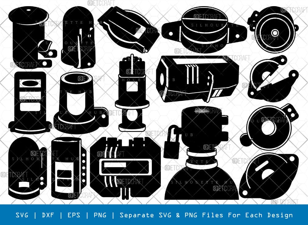 Gas Cylinder Lockout Cap Silhouette, Cylinder Lock SVG, Cylinder Gas ...