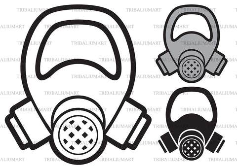Gas mask SVG TribaliumArtSF 
