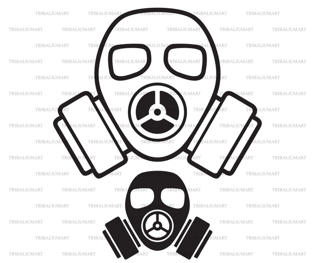 Gas mask SVG TribaliumArtSF 