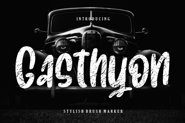 Gasthyon Stylish Brush Marker Font Creatype Studio 